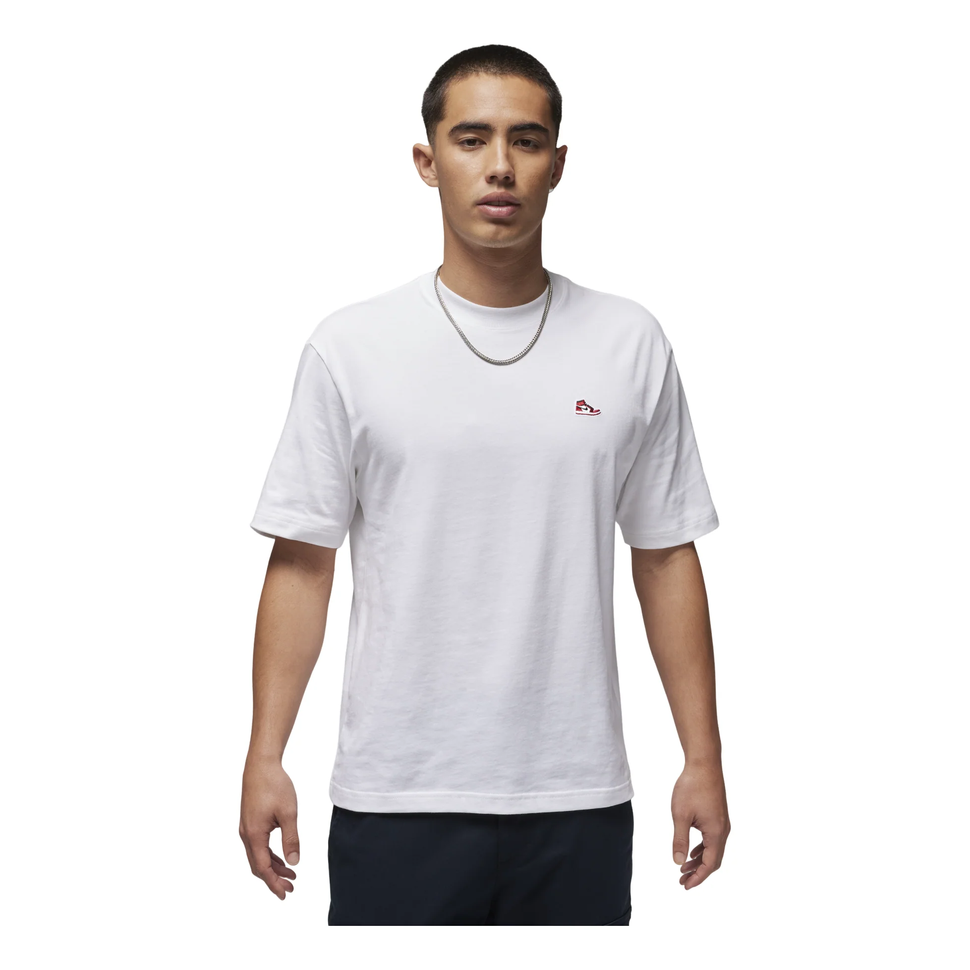 Air Jordan Brand Embroidered Patch T-Shirt Asia Sizing 'White' FN5983-100