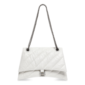 (WMNS) Balenciaga Crush Medium Chain Bag Quilted 'Optic White' 716393210J09001