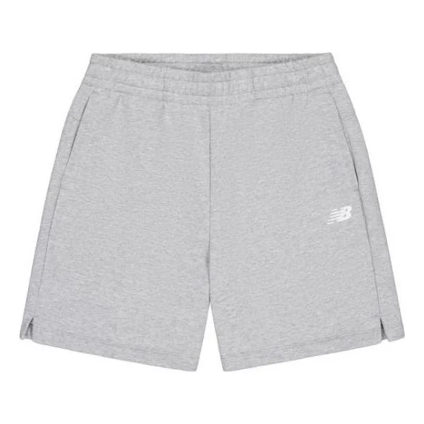 (WMNS) New Balance NB Logo Cotton Short Asia Sizing 'Grey' AWS42301-GHM