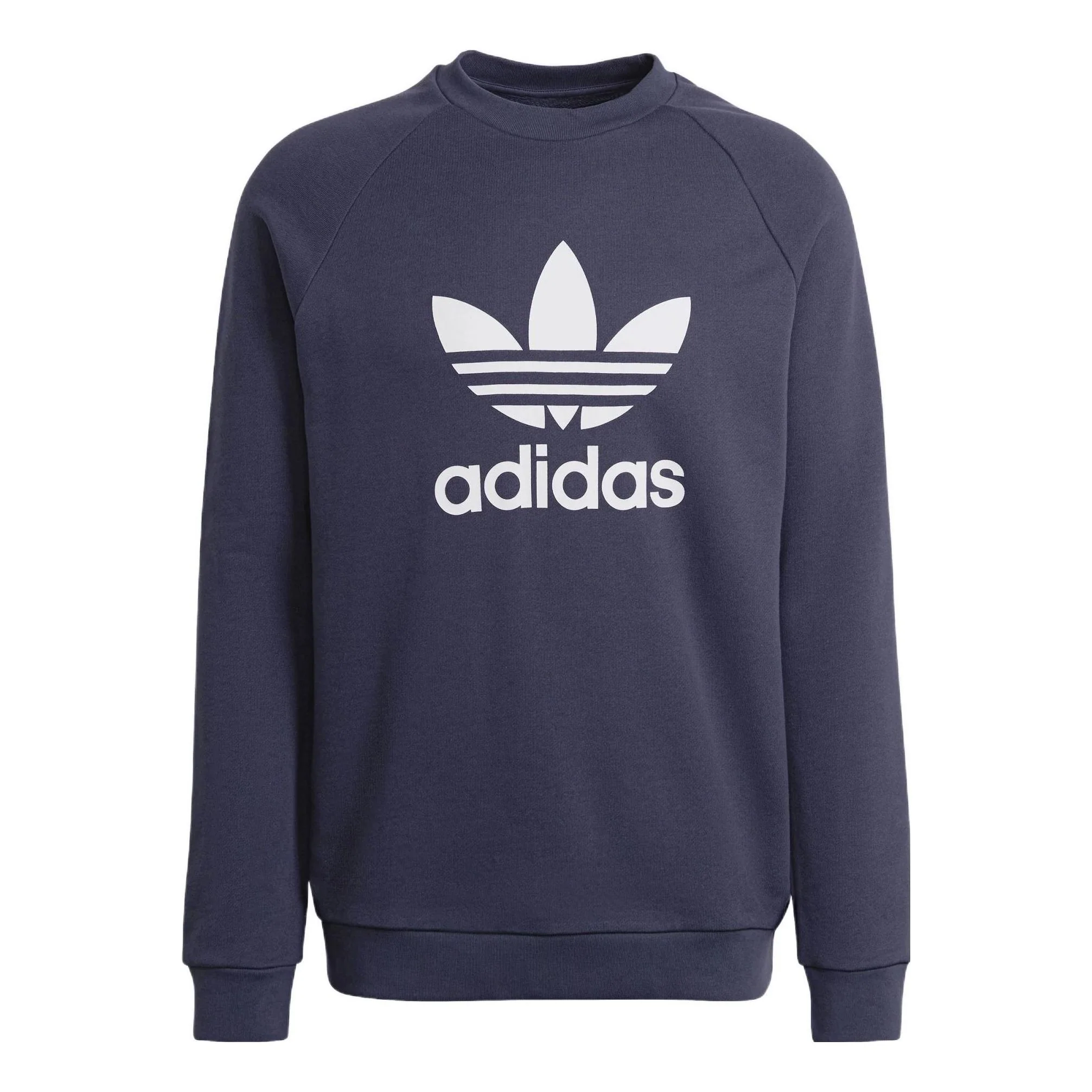 Men's adidas originals Alphabet Large Logo Round Neck Sports Navy Blue HE9490
