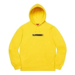 Supreme Motion Logo Hooded Sweatshirt 'Yellow Black' SUP-SS20-532