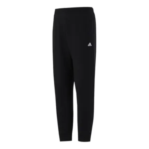 Men's adidas Solid Color Small Logo Sports Stylish Long Pants/Trousers Black H39255