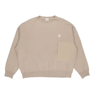 Nike x ACG Solid Color Casual Sports Round Neck Khaki CV0683-247