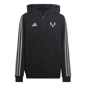 (GS) adidas Messi Sweat Hoodie 'Black White' HR4347