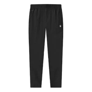 FILA Athletics Logo Pattern Loose Sports Long Pants Black A11M121805F-BK