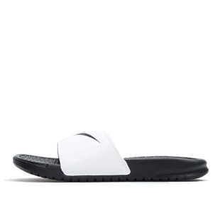 (WMNS) Nike KLAPKI Benassi Swoosh 'Black White' 312432-102