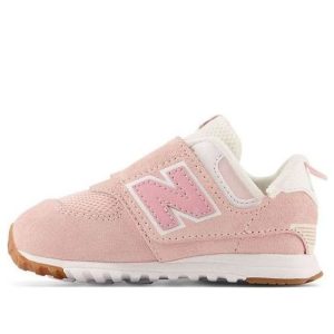 (TD) New Balance 574 NewB Hook & Loop 'NB Athletics  Crystal Pink' NW574CH1