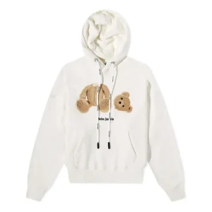 Palm Angels Kill The Bear Popover Hoodie 'Off White Brown' PMBB058C99FLE0010360