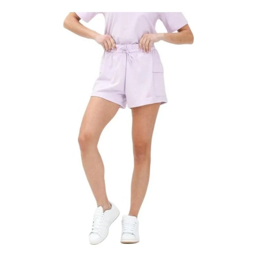(WMNS) adidas Essentials Small Logo French Terry Cargo Shorts Asia Sizing 'Ice Lavender Bliss Lilac' JC5701