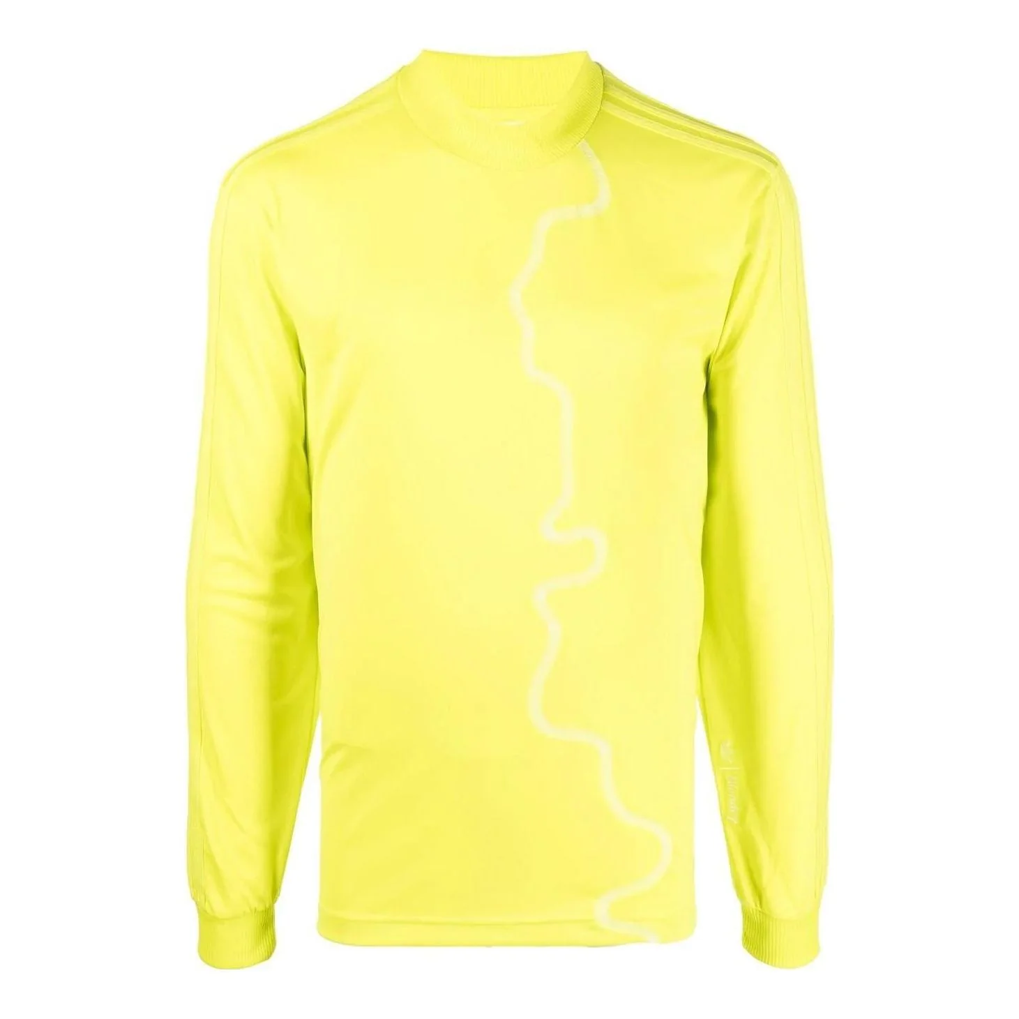 Men's adidas Abstract Pattern Printing Stripe Long Sleeves Yellow H58036