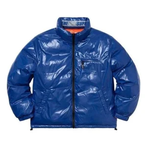 Supreme Shiny Reversible Puffy Jacket 'Blue Orange' SUP-SS20-165