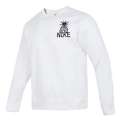 Nike As M Nsw Hbr-C Bb Crew Logo Tee 'White Pineapple' DQ4073-100