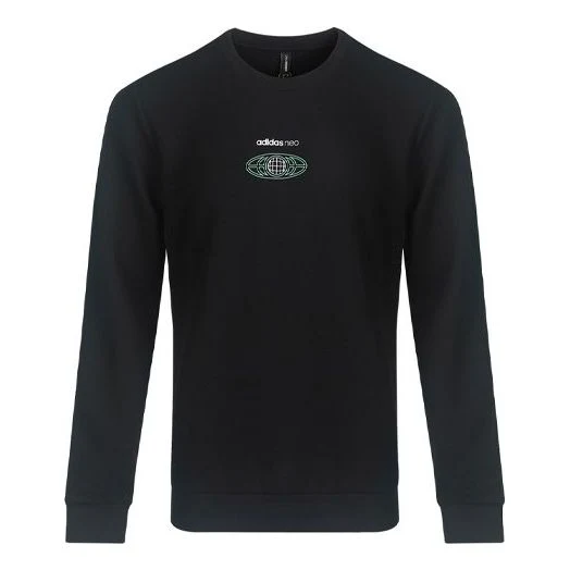 adidas neo M Egame Sweat Casual Sports Round Neck Pullover Black GL7179