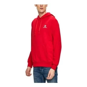 Converse Star Chevron Embroidered Pullover Sweatshirt Asia Sizing 'Red' 10008926-A05