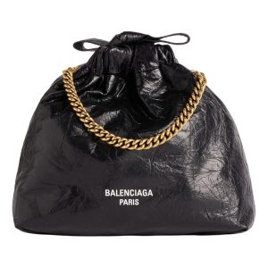 (WMNS) Balenciaga Crush Xs Tote Bag 'Black' 7817962AAZS1000