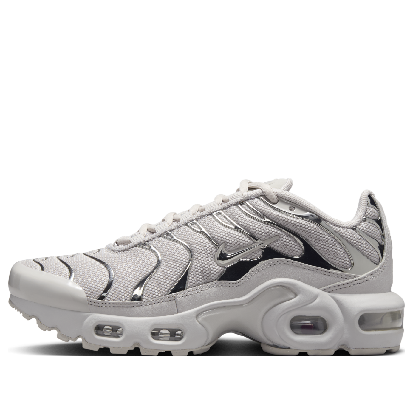 (GS) Nike Air Max Plus 'Light Iron Ore Gym Red Smoke Grey Metallic Silver' FZ0977-001