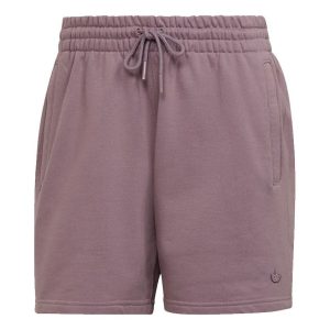 Men's adidas originals C Short Ft Solid Color Lacing Sports Shorts Light Purple HF6368
