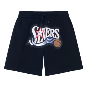 Mitchell & Ness x NBA Philadelphia 76ers Big Logo Shorts 'Allen Iverson 3' MNJYSSS23104-BLACK