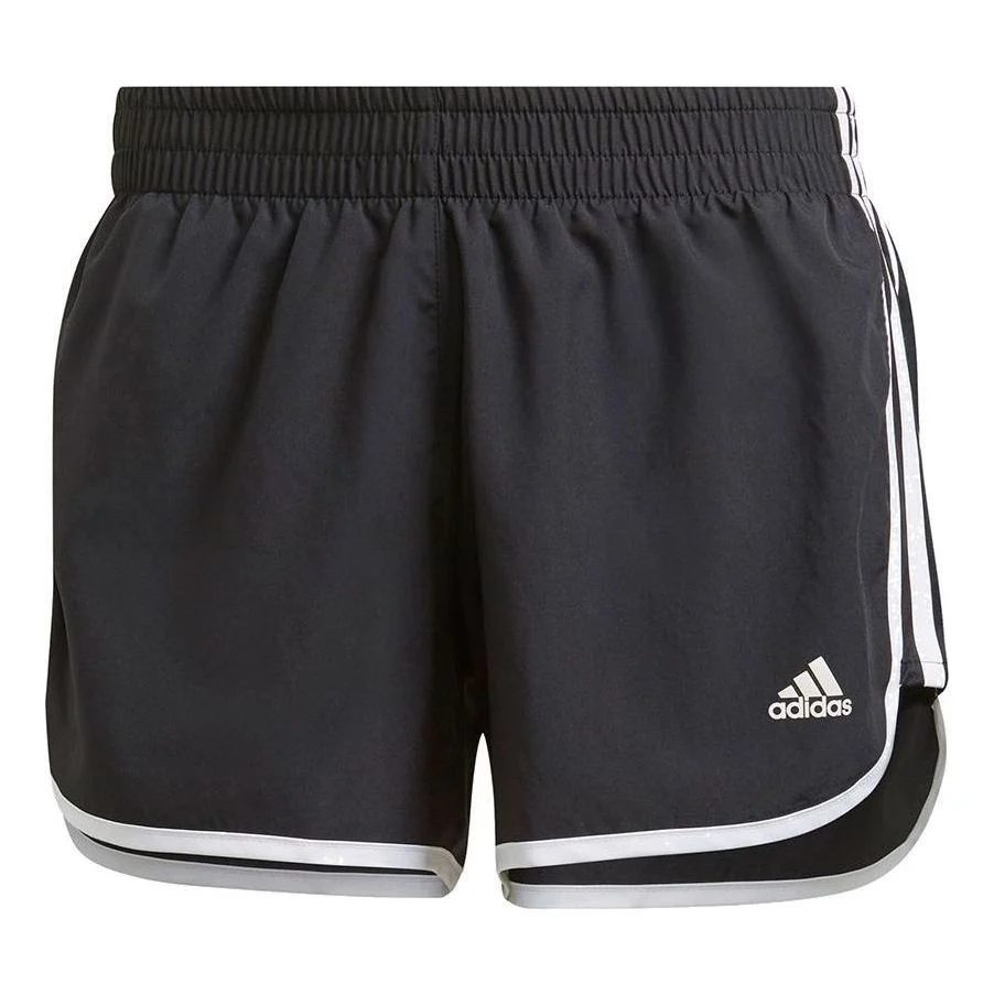 (WMNS) adidas Marathon 20 Shorts Asia Sizing 'Black White' GK5265