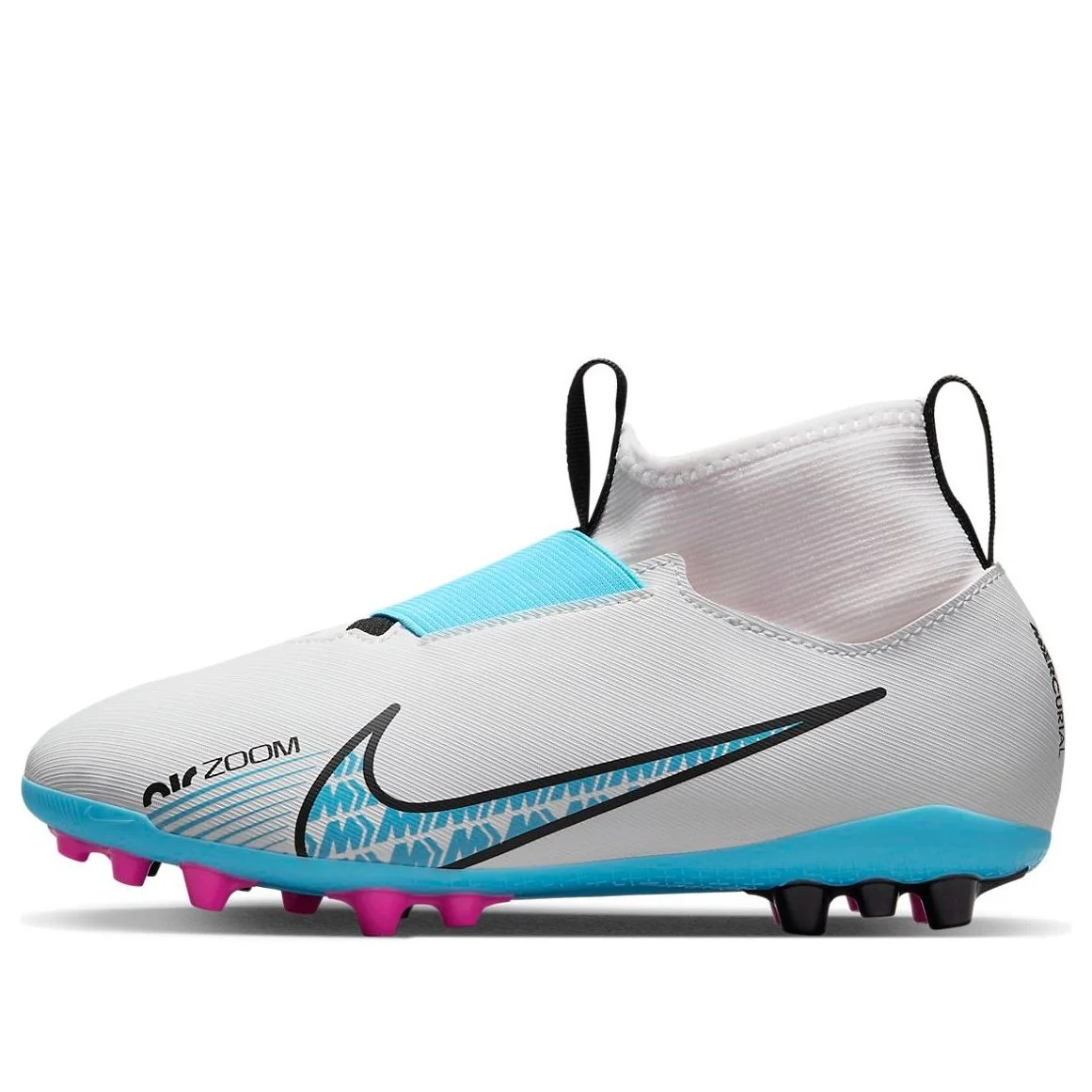 (GS) Nike Mercurial Superfly 9 JR Mercurial Zoom 15 Academy AG 'White Blue' DJ5613-146