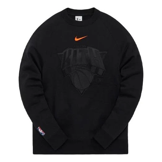KITH x Nike New York Knicks Fleece Crewneck 'Black' CZ5611-010