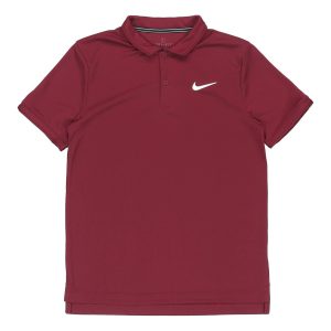 Nike Running Training Sports Quick Dry Breathable Short Sleeve Polo Shirt Red Wine red CW6851-638