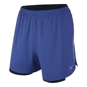 Men's Nike Solid Color Logo Straight Shorts Blue 683216-480