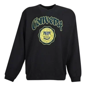 Converse University Crew Sweatshirt Asia Sizing 'Black' 10025048-A01