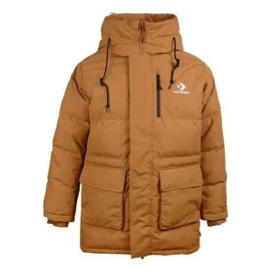 Converse Mid-Length Down Fill Puffer Jacket Asia Sizing 'Wheat' 10019323-A01