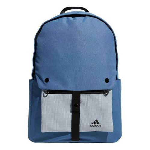 adidas Detachable Pocket Backpack Unisex Blue Gray Colorblock HR8170