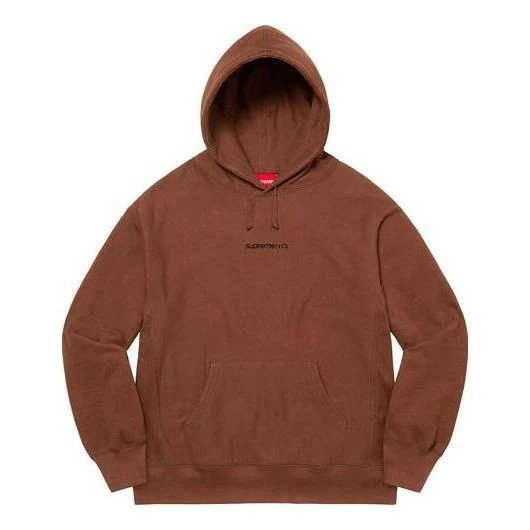 Supreme Number One Hooded Sweatshirt 'Brown Black' SUP-FW21-121