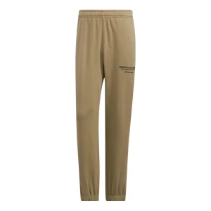 Men's adidas Solid Color Logo Printing Elastic Waistband Bundle Feet Sports Pants/Trousers/Joggers Green HZ7055
