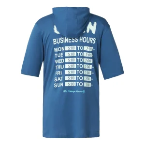 Air Jordan Alphabet Short Sleeve Hoodie Men's Blue DQ7383-493