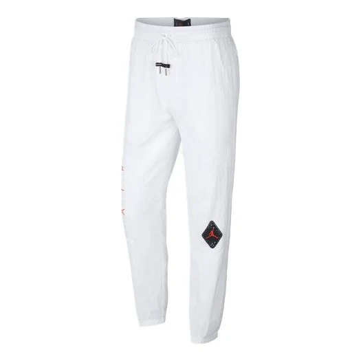 Air Jordan Legacy AJ 6 Logo Label Bundle Feet Sports Pants 'White' BV5402-100