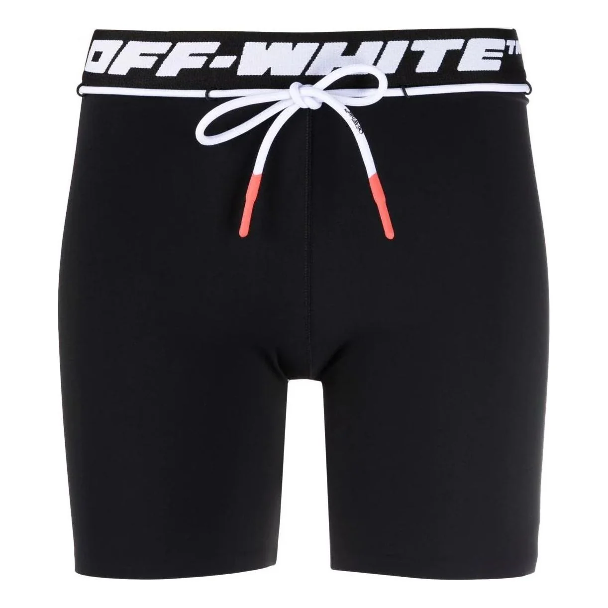 (WMNS) Off-White Logo-Waistband Running Shorts 'Black' OWVH025C99JER0011000