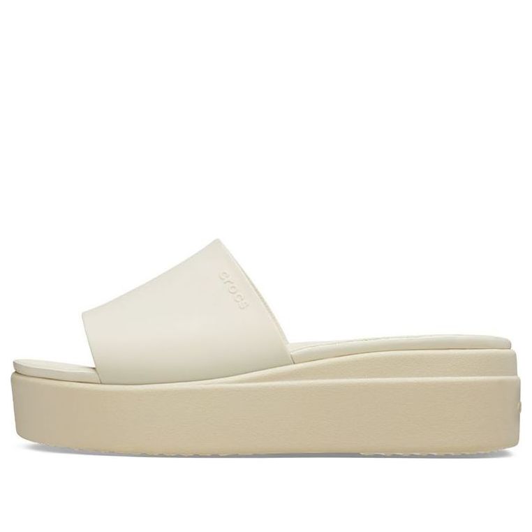(WMNS) Crocs Brooklyn Slide 'White Beige' 208728-2Y2