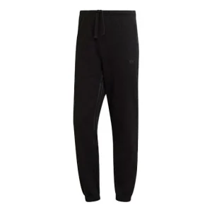 Men's adidas originals Cotton Drawstring Elastic Waistband Sports Pants/Trousers/Joggers Black HC2748