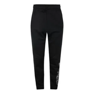 adidas logo Printing Knit Long Pants Black DU0361