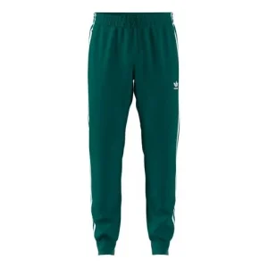 adidas originals Sst Tp Logo Embroidered Sports Pants Green EJ9701