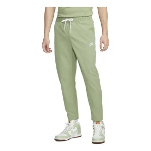 Nike Club Woven Tapered-Leg Trousers Asia Sizing 'Oil Green White' DX0625-386