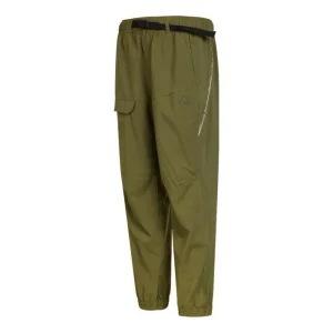 Men's adidas Solid Color Logo Casual Joggers/Pants/Trousers Autumn Green HE9943