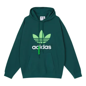Men's adidas originals Big Trfl Contrasting Colors Logo Sports Forest Green H09351