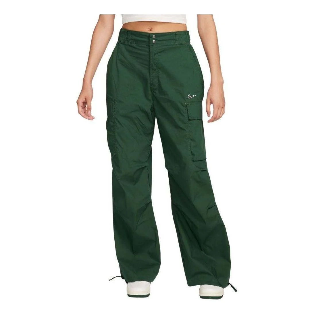 (WMNS) Nike Sportswear Woven Pants 'Green' FV4969-323