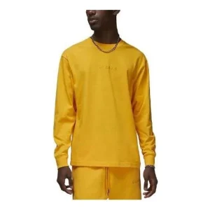 Air Jordan Wordmark Long-Sleeve T-Shirt 'University Gold' FJ0702-739