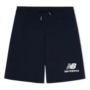 New Balance Essentials Stacked Logo Shorts Asia Sizing 'Navy' AMS03558-ECL