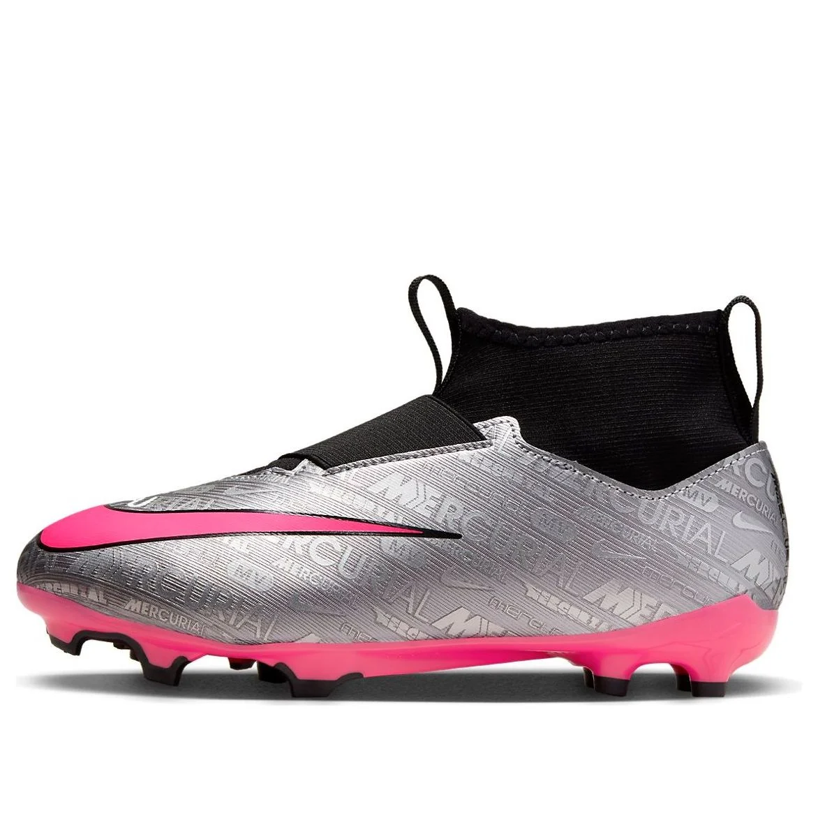 (GS) Nike Mercurial Superfly 9 Academy 25 MG 'Metallic Silver Shock Pink' FJ2032-060