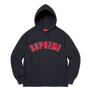 Supreme Pearl Logo Hooded Sweatshirt 'Navy Red' SUP-FW21-171
