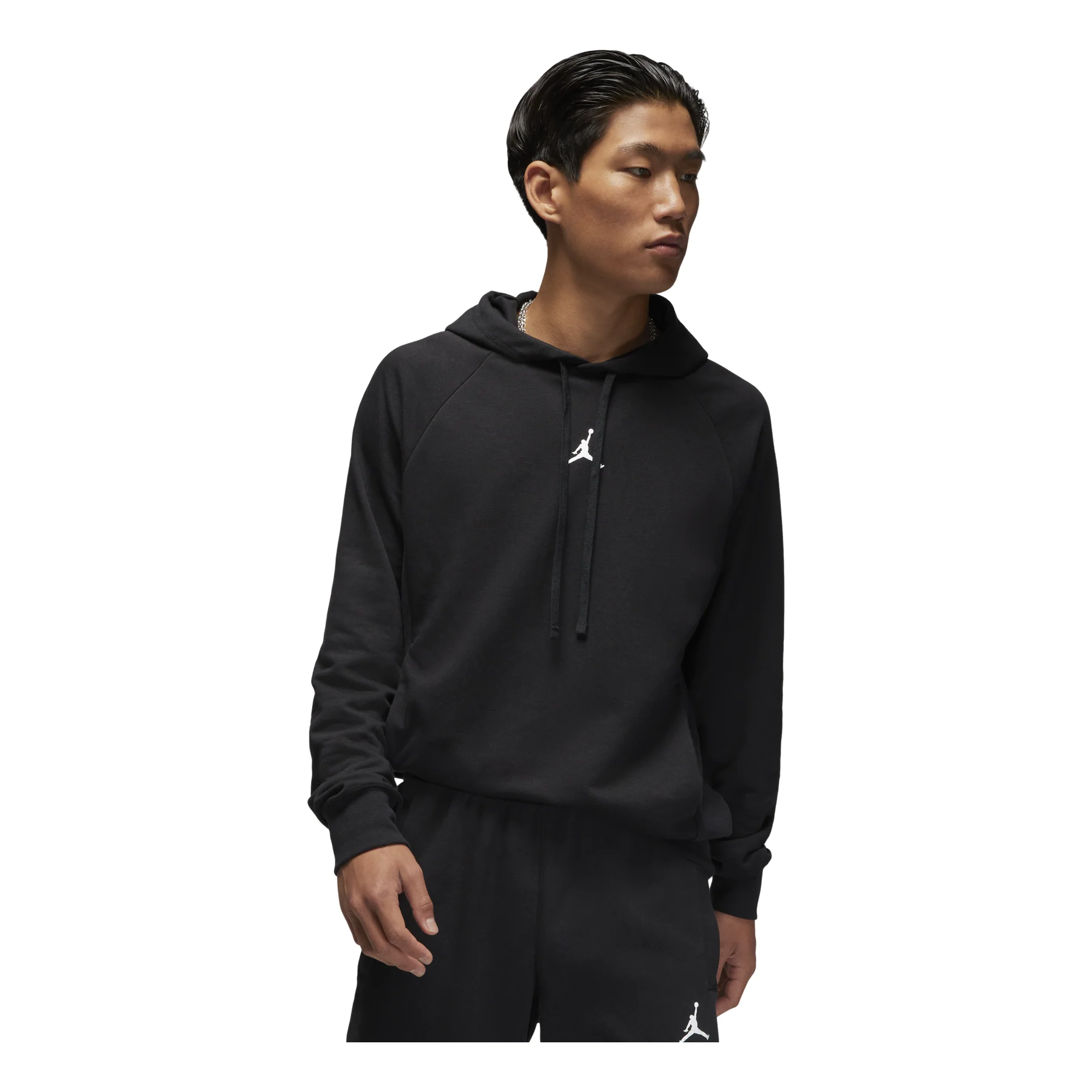 Air Jordan Solid Color  Pullover Hoodie Men's Black DQ7328-010