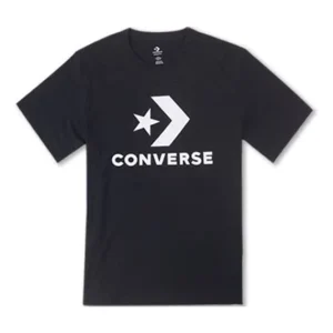 Converse Go-To Star Chevron Standard Fit T-Shirt Asia Sizing 'Black' 10025458-A02