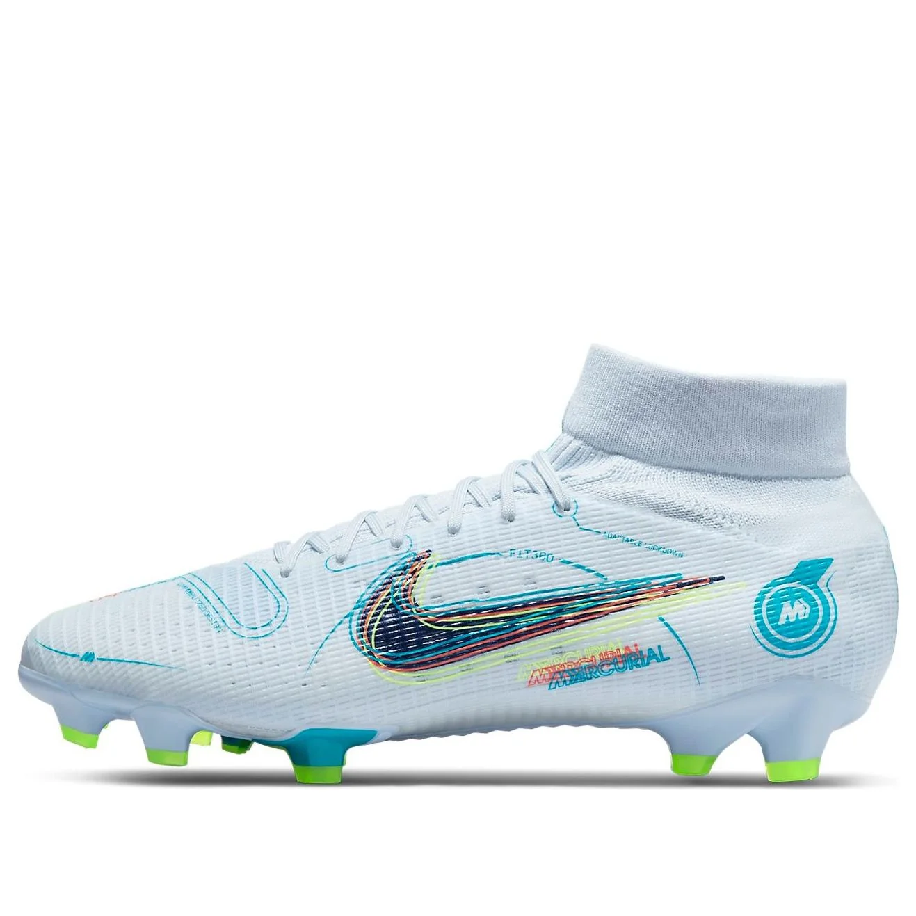 Nike Mercurial Superfly 8 Pro FG 'Grey Light Marine' DJ2848-054